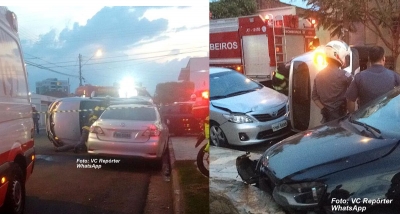 Acidente no Maria Izabel mobiliza Bombeiros e SAMU