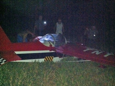 Monomotor faz pouso forçado na região