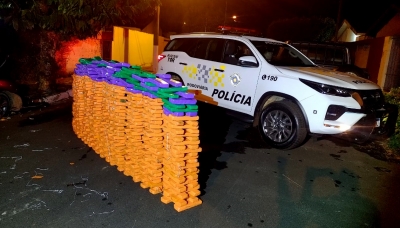 Polícia Rodoviária apreende mais de 380 quilos de maconha após perseguição