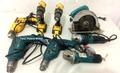 Homem é preso logo após furtar loja de material de construção