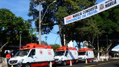 SAMU: Prefeito Daniel Alonso repassa à Saúde três novas ambulâncias
