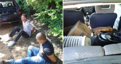 Dupla é presa após furto em residência