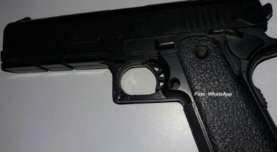 Assaltante se assusta, foge mas acaba preso