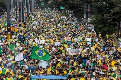 No protesto em SP, 85% acham que Dilma deve renunciar