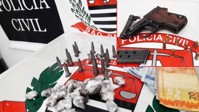 DISE prende dois por tráfico de drogas e porte de pistola