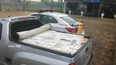Polícia Rodoviária apreende contrabando de cigarros em Marília
