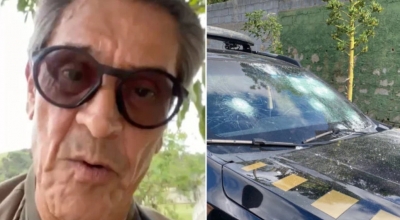 Veja fotos da viatura da Polícia Federal após ataque de Roberto Jefferson