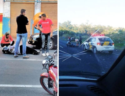 Acidentes são registrados nas primeiras horas desta quinta-feira