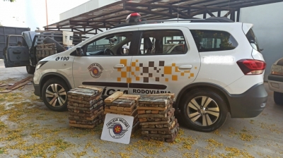 Polícia Rodoviária apreende mais 140 quilos de maconha na região