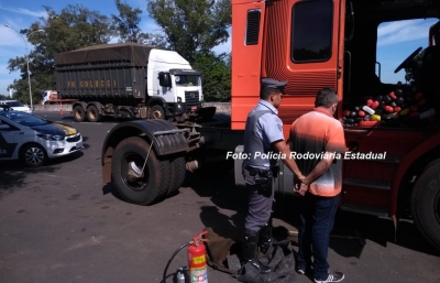 Polícia Rodoviária Estadual apreende 126 tabletes de maconha e cocaína em Marília