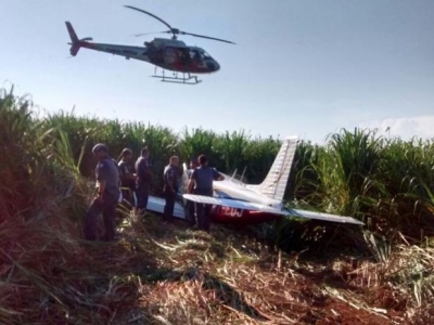 Avião com contrabando faz pouso forçado