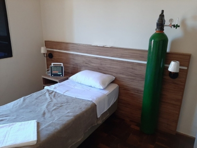 Hospital é inaugurado em hotel para atender pacientes com Covid-19