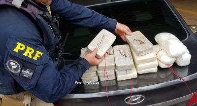 PRF prende casal com 17 quilos de cocaína, na região