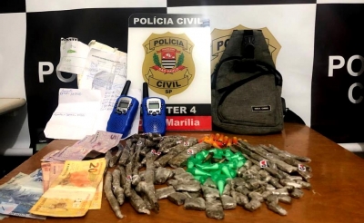 Dupla é presa pela DISE com drogas e dinheiro em Marília