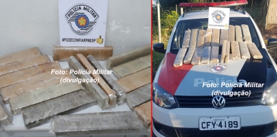 Polícia Militar apreende mais de 22kg de maconha em Marília