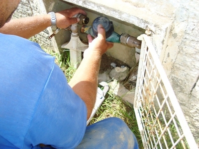 Hidrômetros são alvo do crime na zona norte