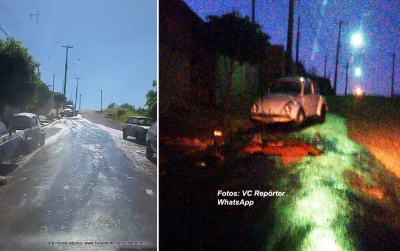 Vazamento de água em rua na zona Sul continua