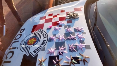 Grávida é presa com grande quantidade de droga na zona sul