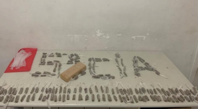 Homem é preso com tablete e porções de maconha na zona sul