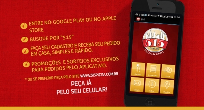 Pioneiro na internet, 515 Pizzaria lança aplicativo 