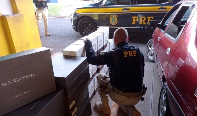 Contrabando: PRF apreende mais um carregamento de vinhos importados