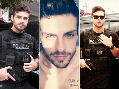 Policial deixa carreira de modelo para seguir profissão do pai 