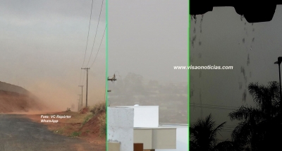 Frente fria avança e traz chuva à região
