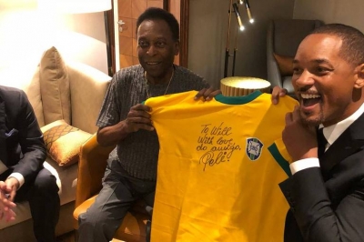 "Foi um sonho conhecer Pelé", diz Will Smith