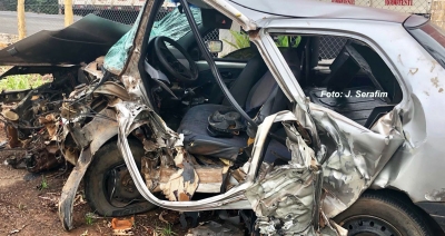 Grave acidente na BR-153 mata motorista