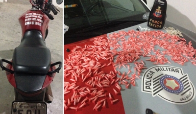 Mototaxista é preso com grande quantidade de drogas