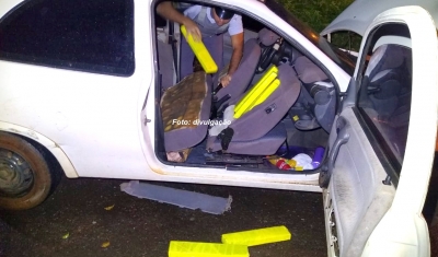Polícia Rodoviária apreende mais droga em carro, agora na região