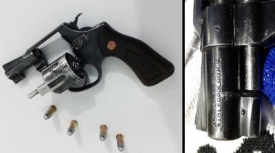 Homem é preso com revólver restrito