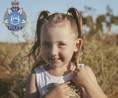 Polícia da Austrália oferece R$ 4,2 milhões por informações sobre garota de 4 anos desaparecida