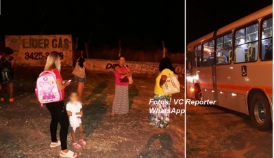 Nóbrega: moradores ficam sem ônibus e protestam 