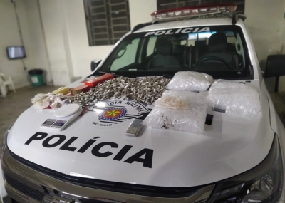 Força Tática apreende em Marília drogas avaliadas em R$ 25 mil 