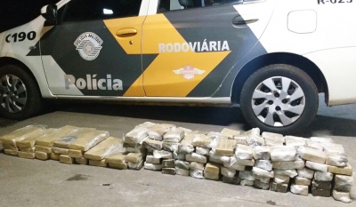 Polícia Rodoviária apreende grande quantidade de droga. Flagrante ocorre na PF, em Marília