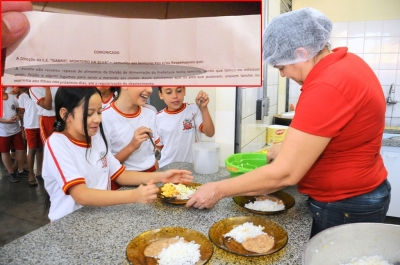 Com escassez, merenda escolar fornecida pela Prefeitura volta a causar polêmica