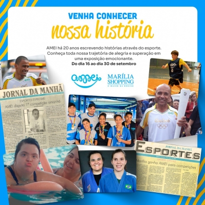 Em exposição, Marília Shopping presta homenagem à atletas paralímpicos de Marília