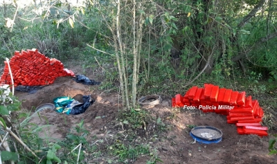Polícia Militar apreende 765 quilos de maconha e skank em Jafa