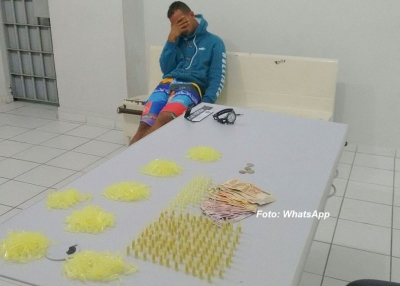 Rapaz é preso por tráfico na zona Oeste