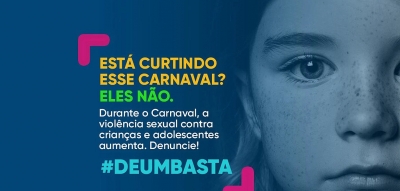 Carnaval: entidade alerta para o aumento dos crimes sexuais contra crianças