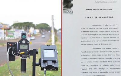 Radares: ex-presidente da Emdurb "cobra" revogação de licitação