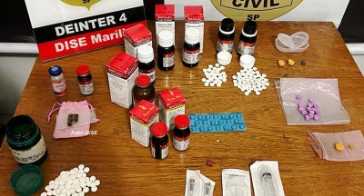 Rapaz é preso com drogas sintéticas e anabolizantes em Marília