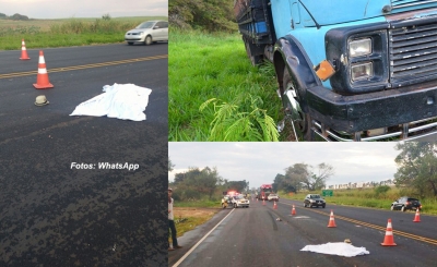 Idoso de 78 anos morre atropelado na SP-294