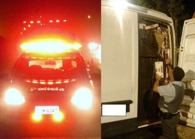 PM faz apreensão de cigarro em rodovia