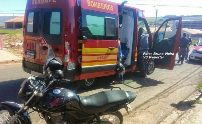 Linha com cerol atinge motociclista