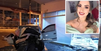 Psicóloga de 26 anos morre após carro bater em prédio, na região