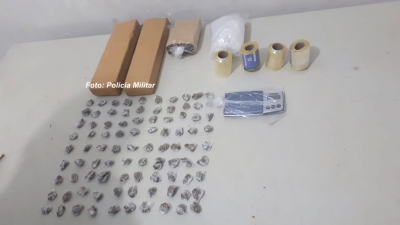 Polícia Militar apreende tabletes de drogas na zona sul