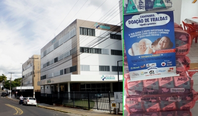HBU recebe a doação de 480 fraldas