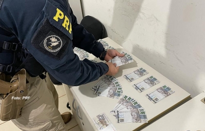 PRF de Marília apreende R$ 26 mil em cédulas falsas